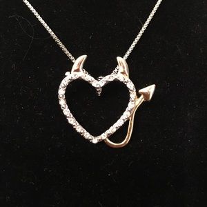 Boutique Jewelry - Silver Gold Good & Evil Necklace Boutique Jewelry - Silver Gold Good & Evil Necklace